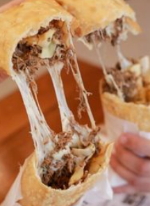 PASTEL DE CARNE COM QUEIJO